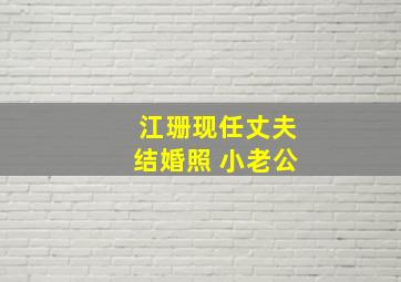 江珊现任丈夫结婚照 小老公